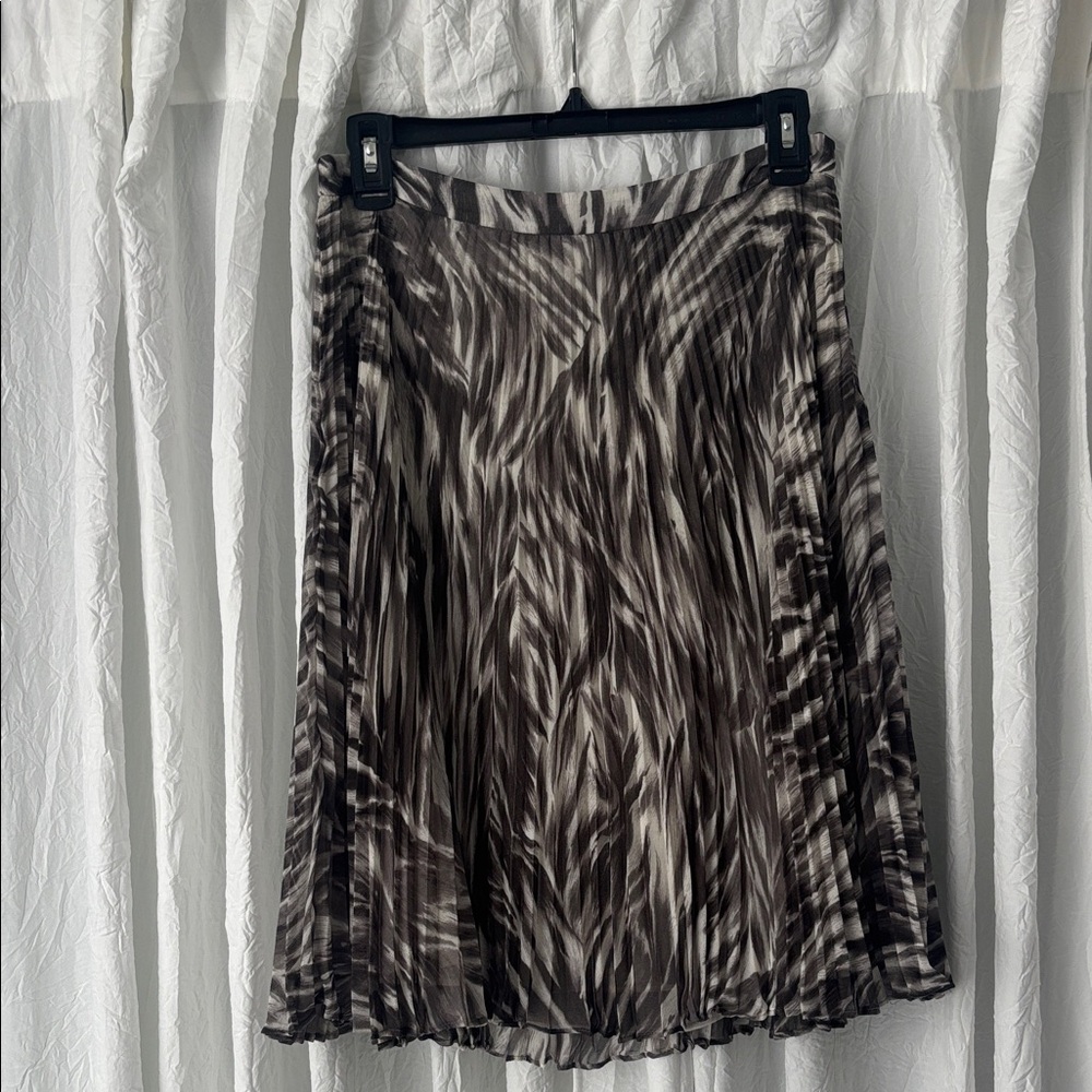 NWT Talbots Black and White A-Line Skirt
